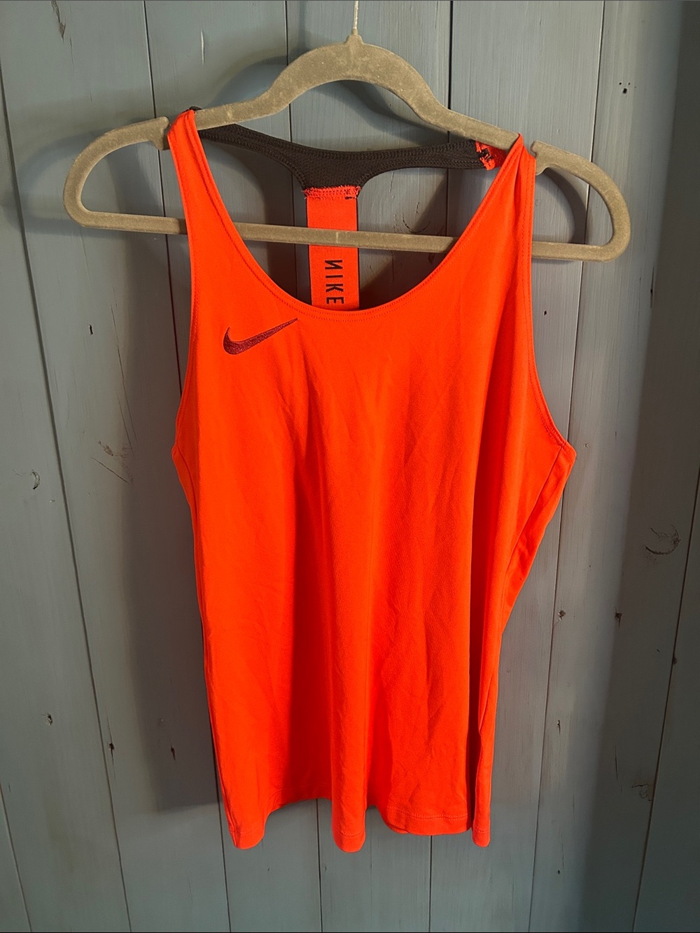 Nike Soccer Women’s Bright Orange/Red Athletic Tank - Racerback Performance | S